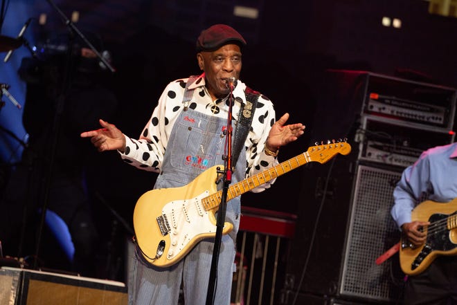 Buddy Guy performs during his Austin City Limits Hall of Fame induction ceremony in October 2019. The 87-year-old electric blues legend's farewell tour includes a stop at this year's Austin Blues Festival.
